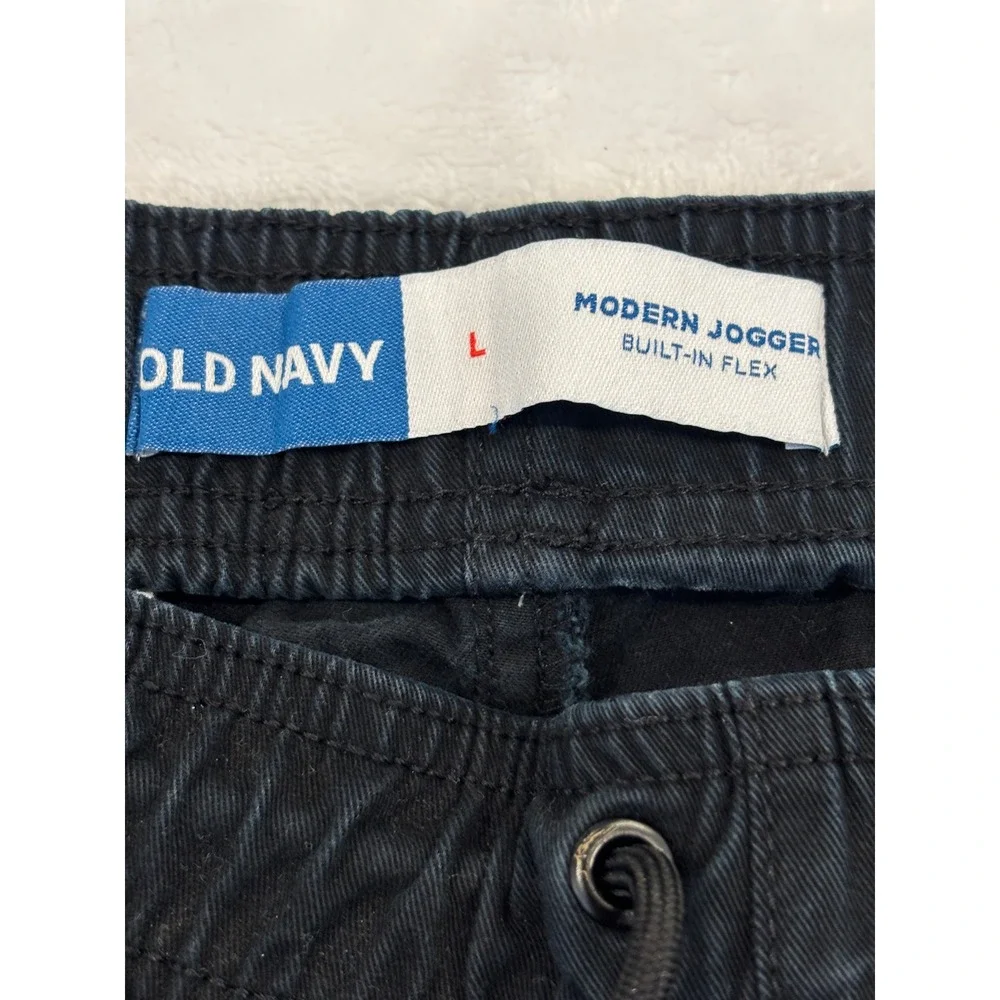 Old Navy Modern Jogger Built-In Flex Pants Black Elastic Waist Mens Large